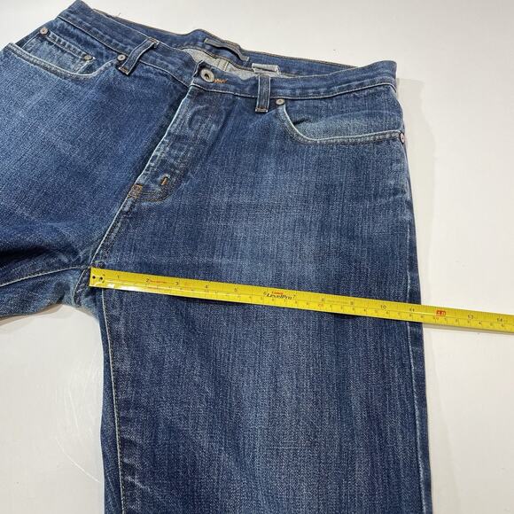 John Varvatos USA Men’s Blue Jeans Button Fly Straight Denim USA Logo Sz 34x31 - Picture 5 of 9